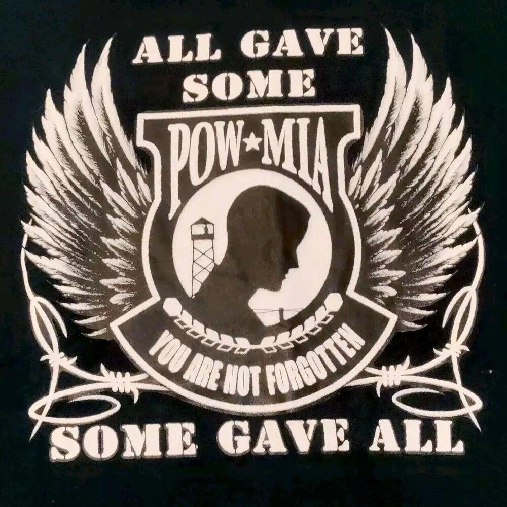 POW MIA T-Shirt All Gave‎ Some Gave All Tee Shirt Patriotic USA Memorial 2XL